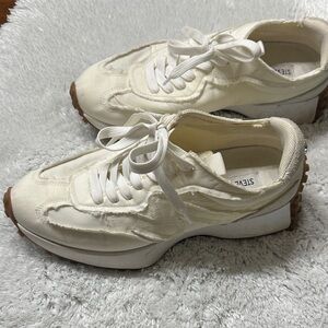 Steve Madden Cream and Brown Sneakers
